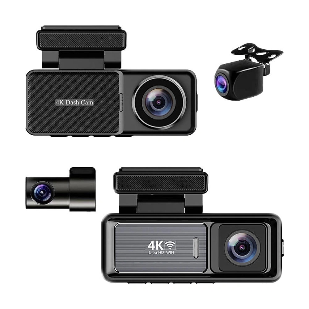 DashCam 4K Ultra HD sur fond blanc